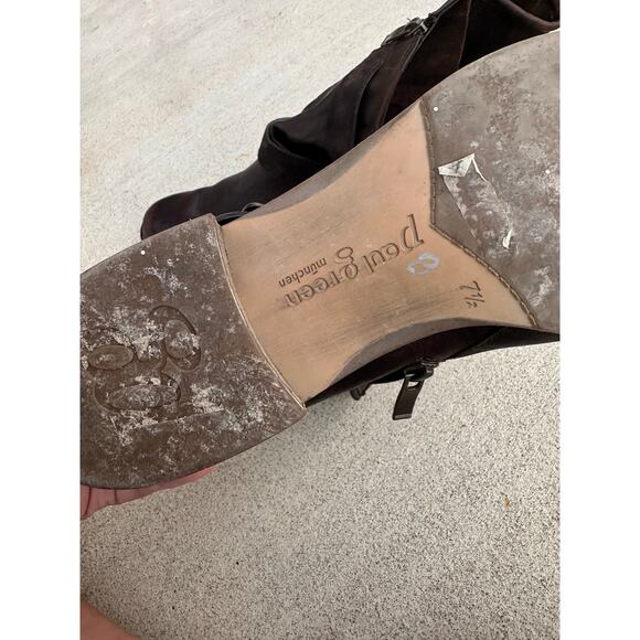 Paul Green Motoboots Soft Leather ankle UK 7.5 brown natural munchen flat boots - Picture 10 of 11